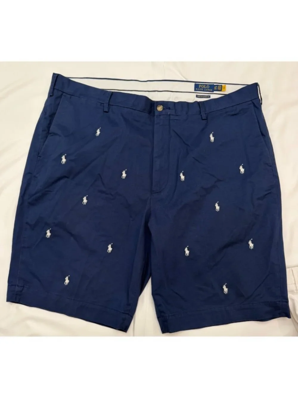 Polo Ralph Lauren Set 2 Mens Shorts Sz 42 Polo Pony Print Stretch Classic Fit